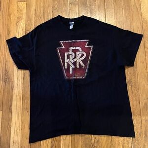 Pennsylvania rail road men’s black tee shirt size xl